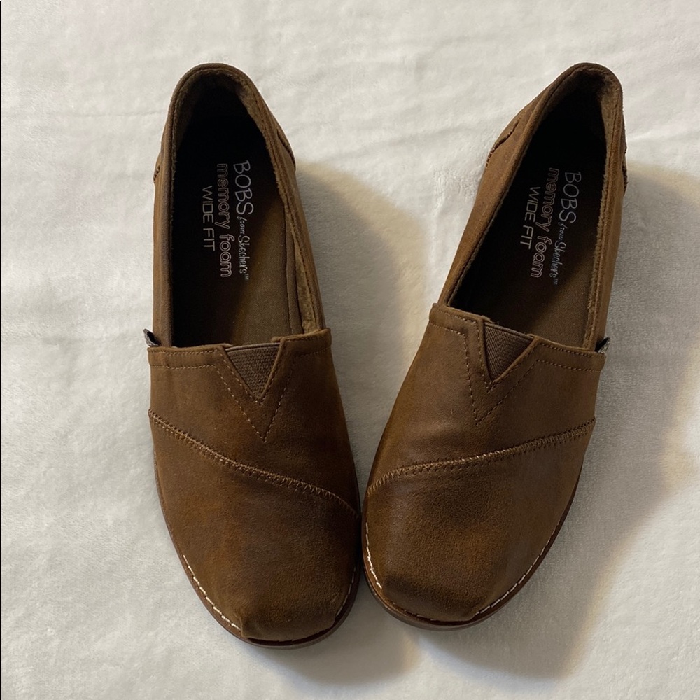 BOBS Brown Slip-On Shoes